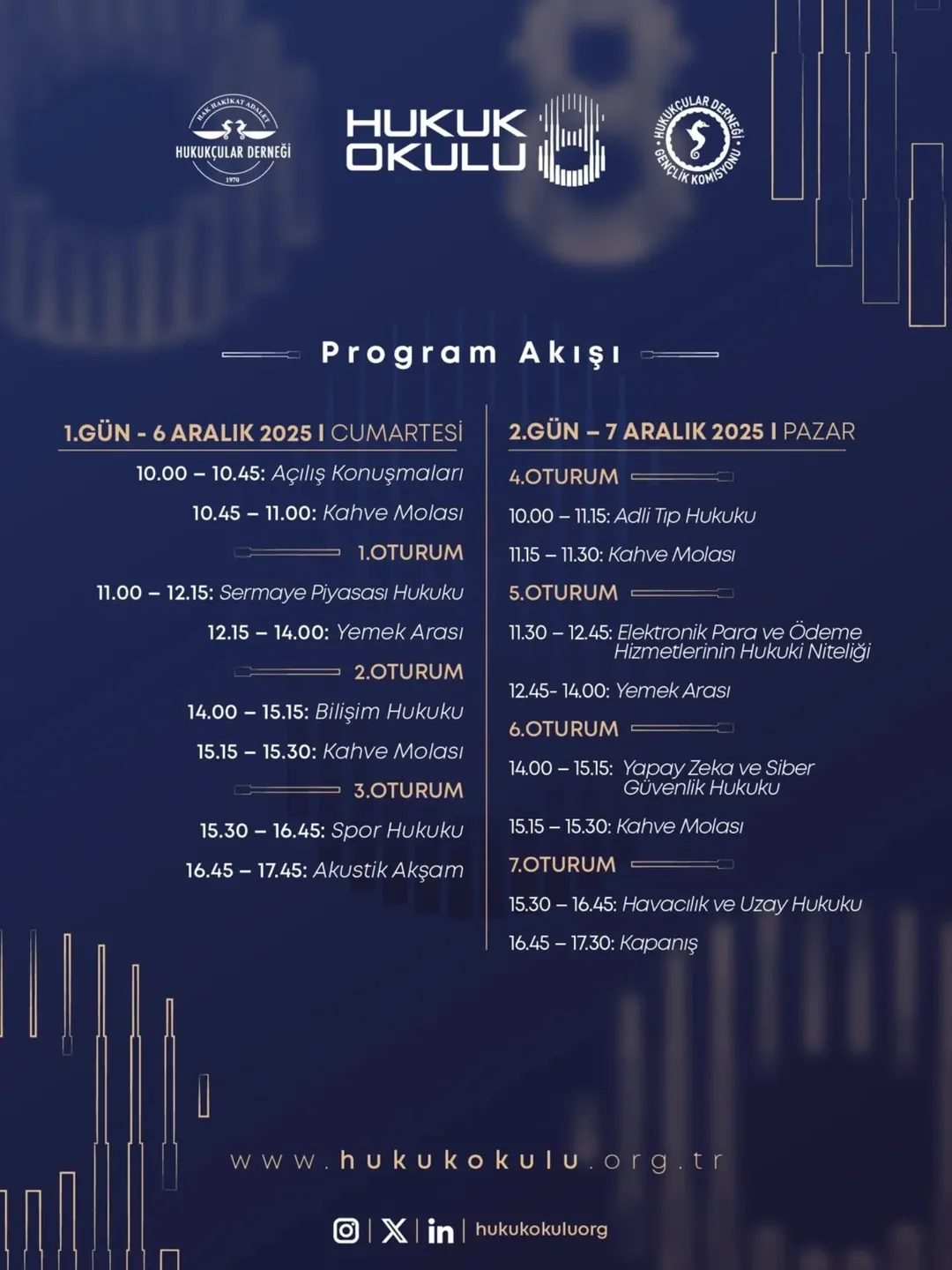 Hukukçular Derneği Gençlik Komisyonu olarak düzenlediğimiz Hukuk Okulu 8 için dolu dolu bir pro (1)